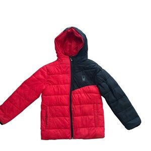 Spyder Red and Black Kids Puffer Jacket perfect for Fall/Spring